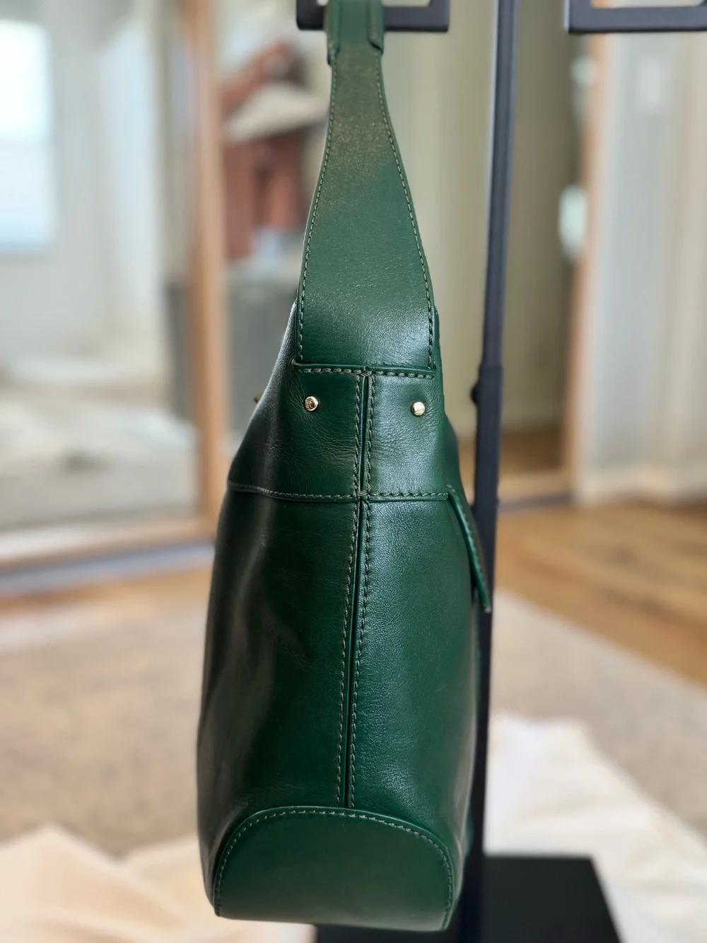 kate spade Emerald Green Leather Shoulder Bag